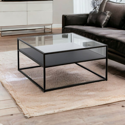 Duran Glass Top Coffee Table