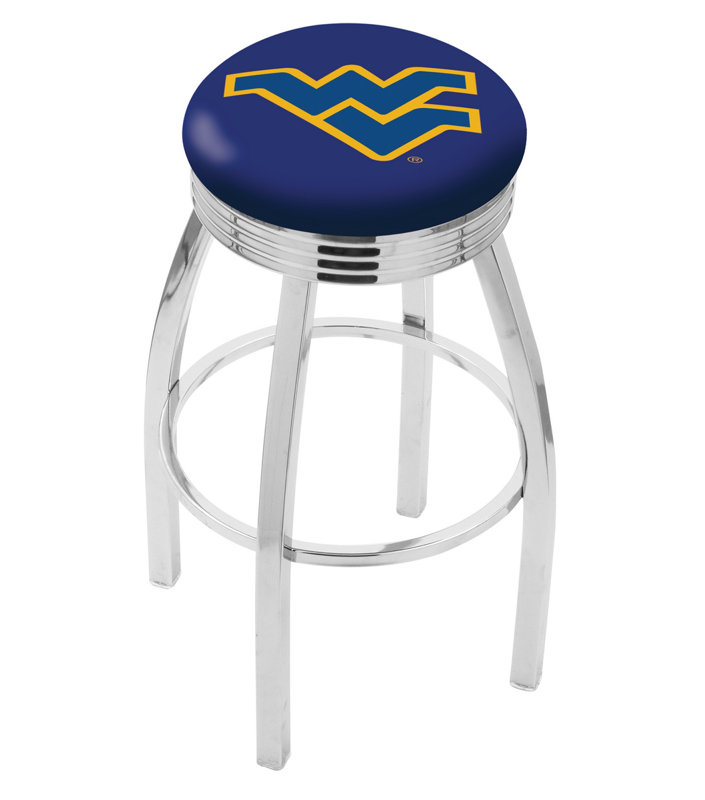 NCAA 25" Swivel Bar Stool, West Virginia