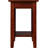 Nantucket Walnut Side Table With Built-In Charging Station And 2 Power Outlets