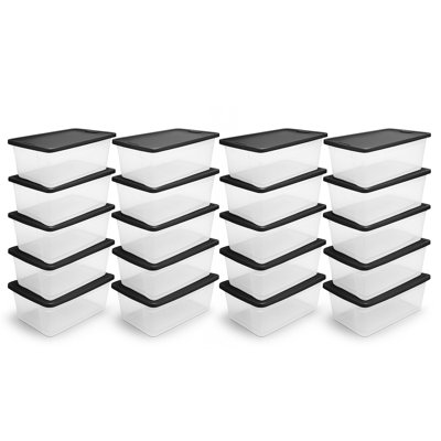 Homz Plastic Storage Tub & Tote
