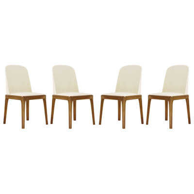 Modholic Oliver Dining Chair, Walnut (Set Of 4)