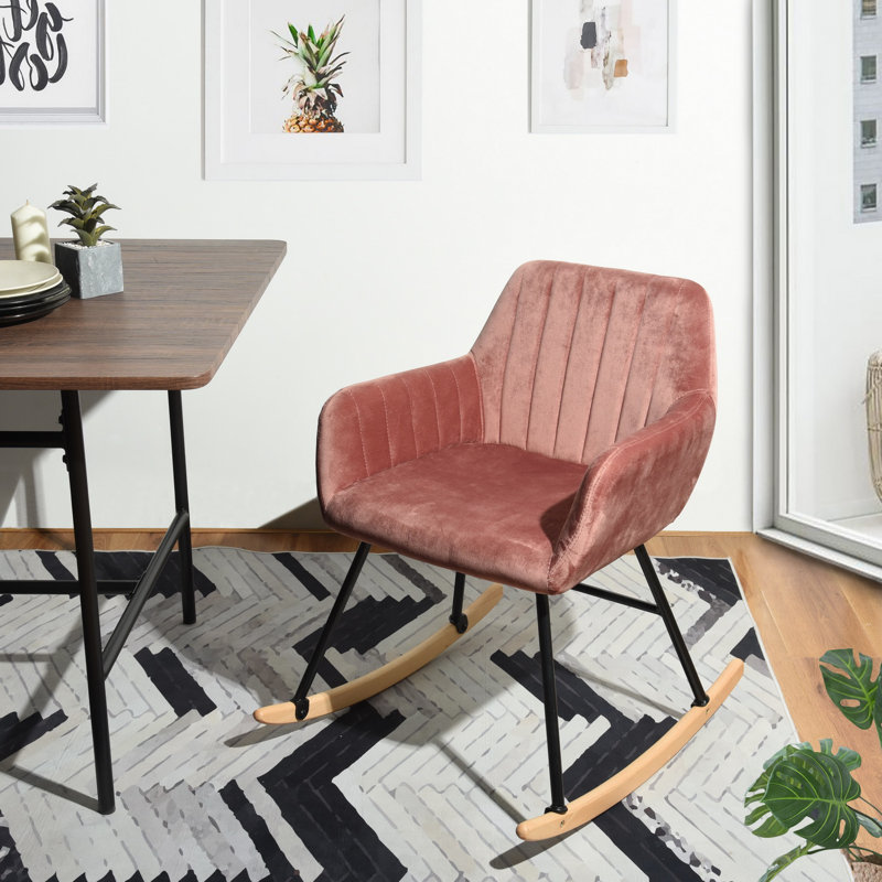 Airel Rocking Chair, Rose