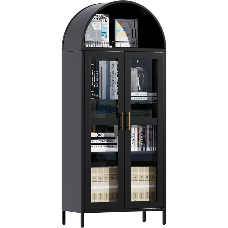 Armoire de cuisine moderne avec porte en verre