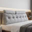 Wedge Headboard Pillow with Removable Cover and 2 Bolster Pillows-397609035