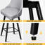 Swivel Upholstered Counter Stool with Metal Frame-801717305
