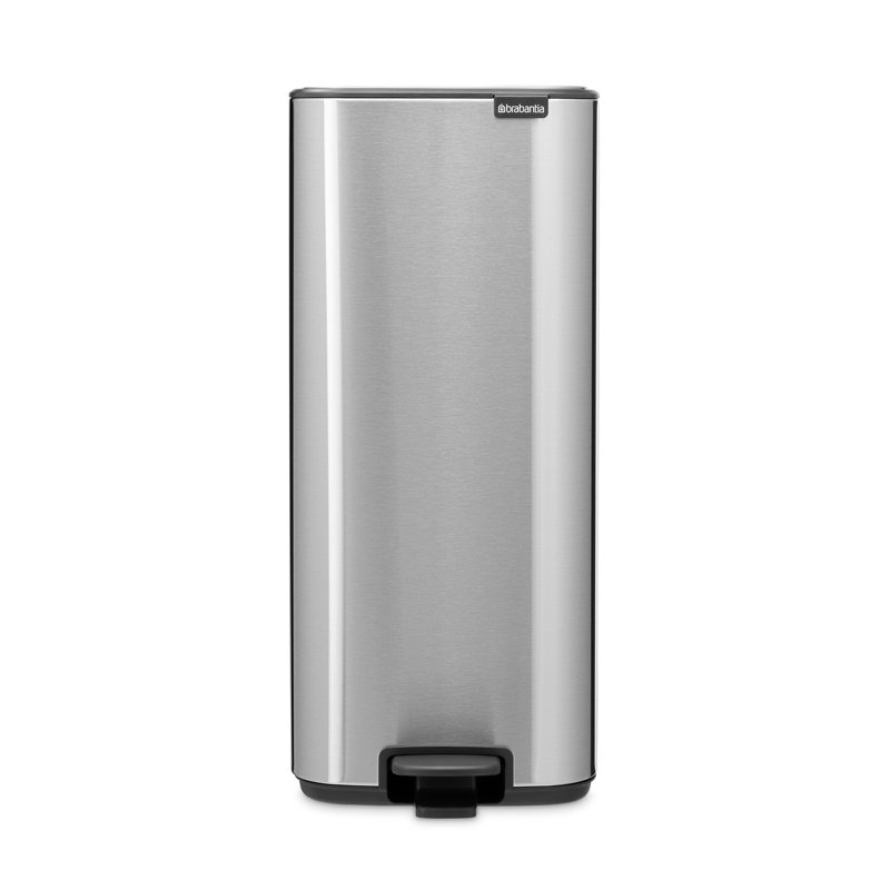 Brabantia 30 Litre Bo Pedal Bin, Matt Steel Fingerprint Proof