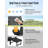 1pcs Folding Adirondack Rocking Chair, with Retractable Ottoman-129223545