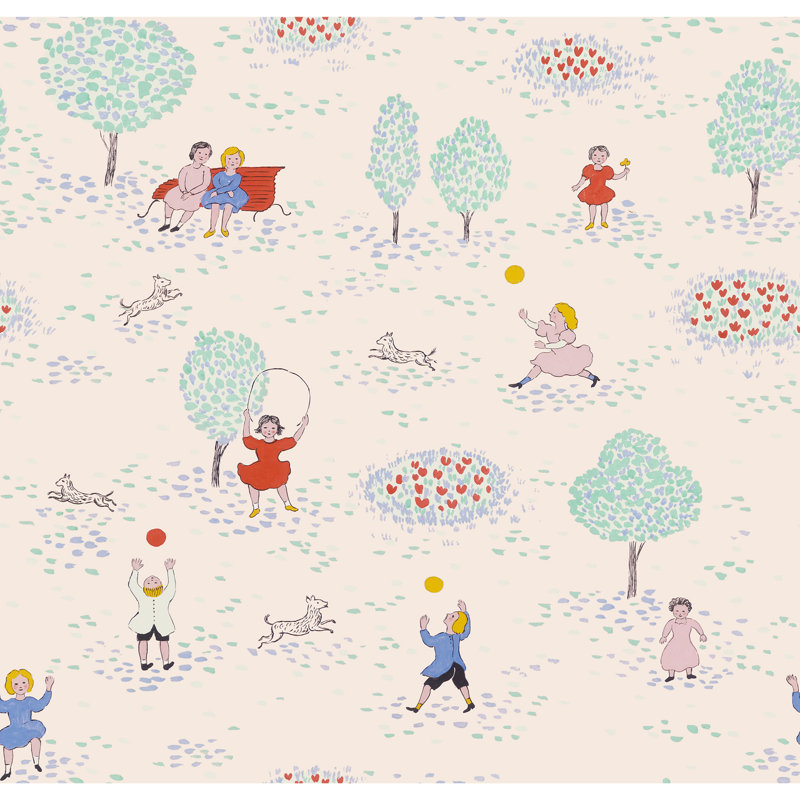 Paule Marrot Wallpaper Double Roll, Cream/Multicolor