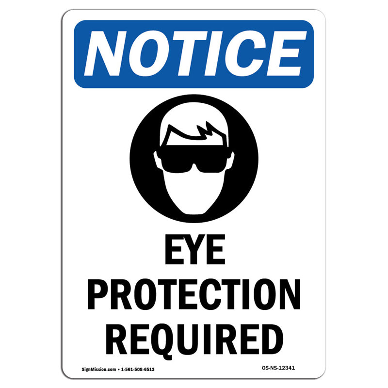 Eye Protection Required Sign