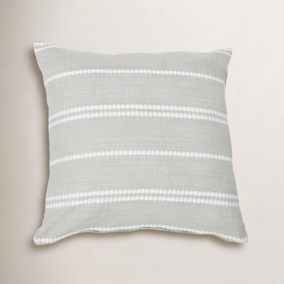 Hudie Striped Cotton Throw Pillow