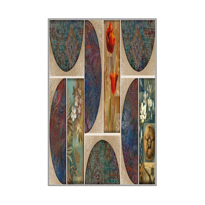Premium Hall Carpet (3.3 x 6.6 ft), 100% Polyester, 0.4 in Pile Height | Antibacterial, Non-Slip PVC Dot Underside | Machine Washable, 3D Digital Printing | Ideal for Living Room, Bedroom, and Entryway Decor