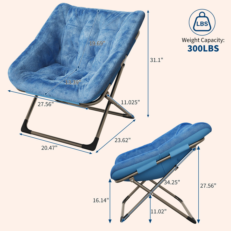 Upholstered Accent Chair, Blue