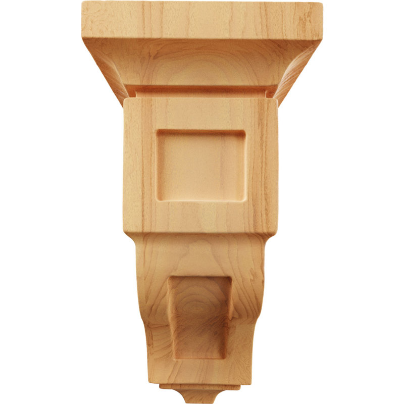 Petit corbeau en bois de 4 po x l 4 po x P 4 3/4 po x H 8 po, Chêne rouge