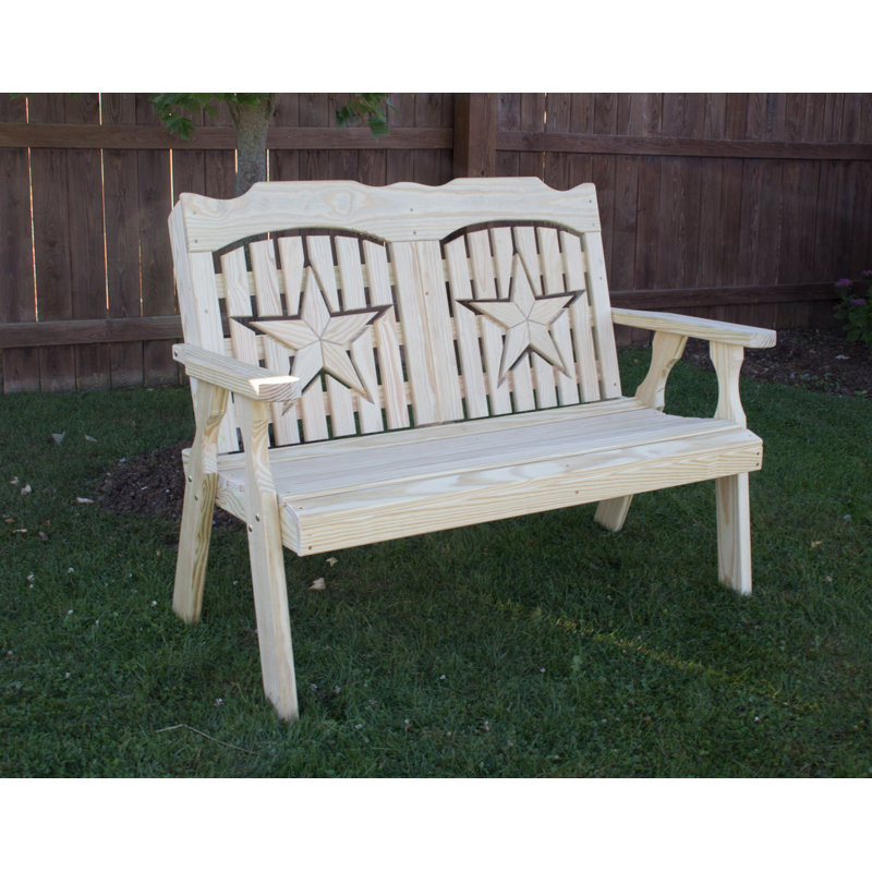 Banc de jardin en bois Starback, H 41 po x l 53 po x P 29 po