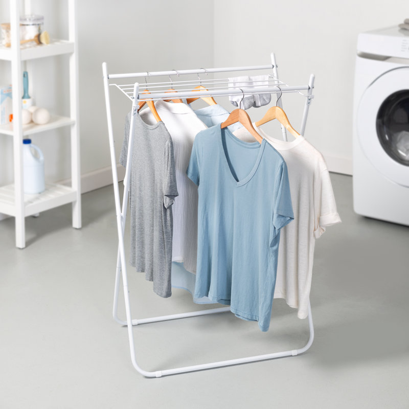 Séchoir à linge en acier pliable