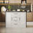 47.2" Kitchen Island With 4 Drawers, Faux Marble Kitchen Island With Storage Large Cabinet For Kitchen, Dining Room-1849817372