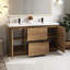 60 po Meuble-lavabo autoportant à double cuve avec comptoir-621491417