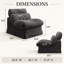 Upholstered 32.6 " Chenille Sofa-1446398912