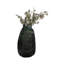 Vase décoratif en verre ovale tourbillonnant décoratif pour décoration de table - Grand vase moderne pour décoration de table de salon - 20 po, vert
