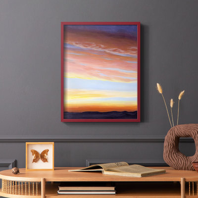 Ignited Dusk II Framed Print - Solid Wood
