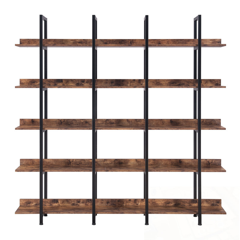 5 Tier Huizenga with Metal Frame, Brown