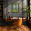 Birch Forest Mid-Century - Framed Print-21783593-21783586