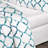 Tayior Cotton Blend Flatweave Geometric Fitted Sheet-29548418