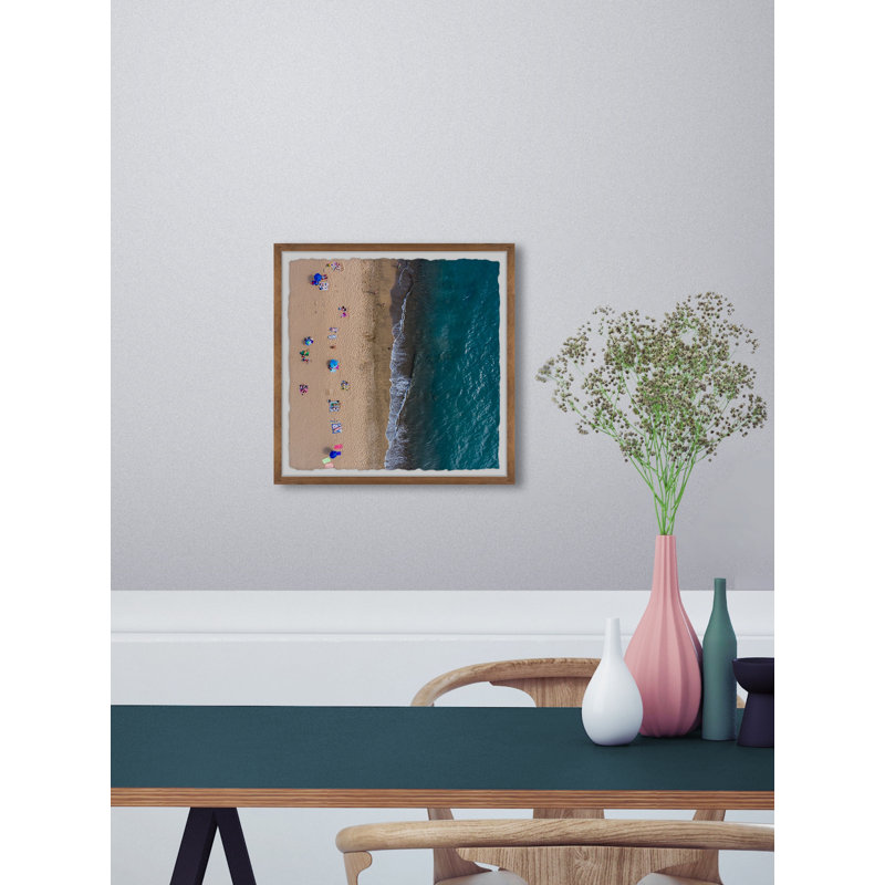 White Ocean Waves by Karolis Janulis - Single Picture Frame Painting, 51 cm H x 51 cm W x 3.81 cm D