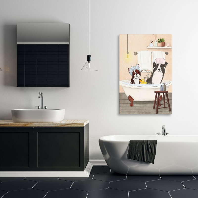 "Doggie Bath Time" par JJ Design House, LLC., H 36 po x l 24 po