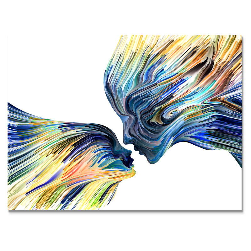 «Kiss Of Inner Ii», reproduction sur toile tendue, H 24 po x l 36 po x P 1 po