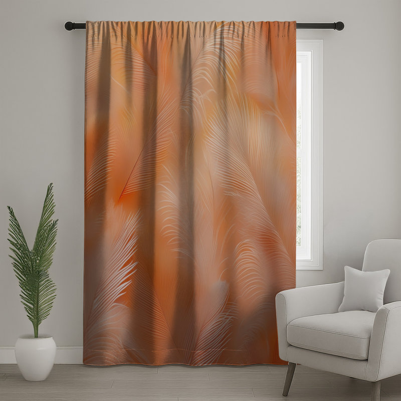 Rideaux de fenêtre à plumes douces, 50 po x 92 po - 1 panneau, Transparent