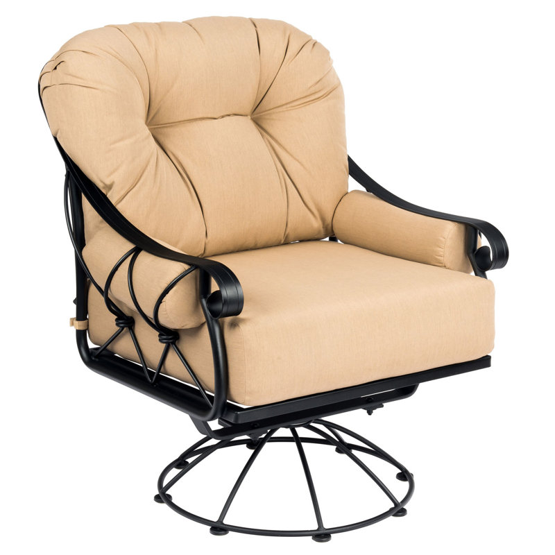 Chaise berçante pivotante, Blanc mat