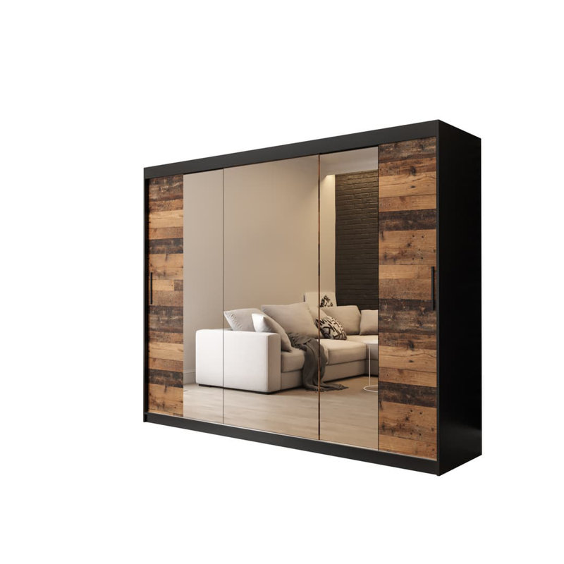 Adnana 3 Door Manufactured Wood Wardrobe