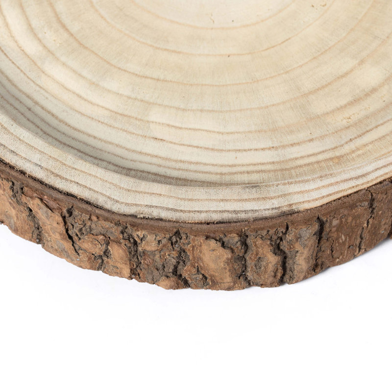 Millwood Pines Paull Wood Tray, 2.25" H x 16" W x 16" D