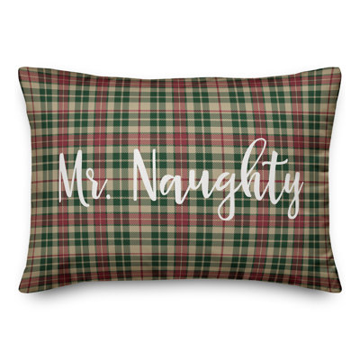  Coussin Mr. Naughty in Tartan