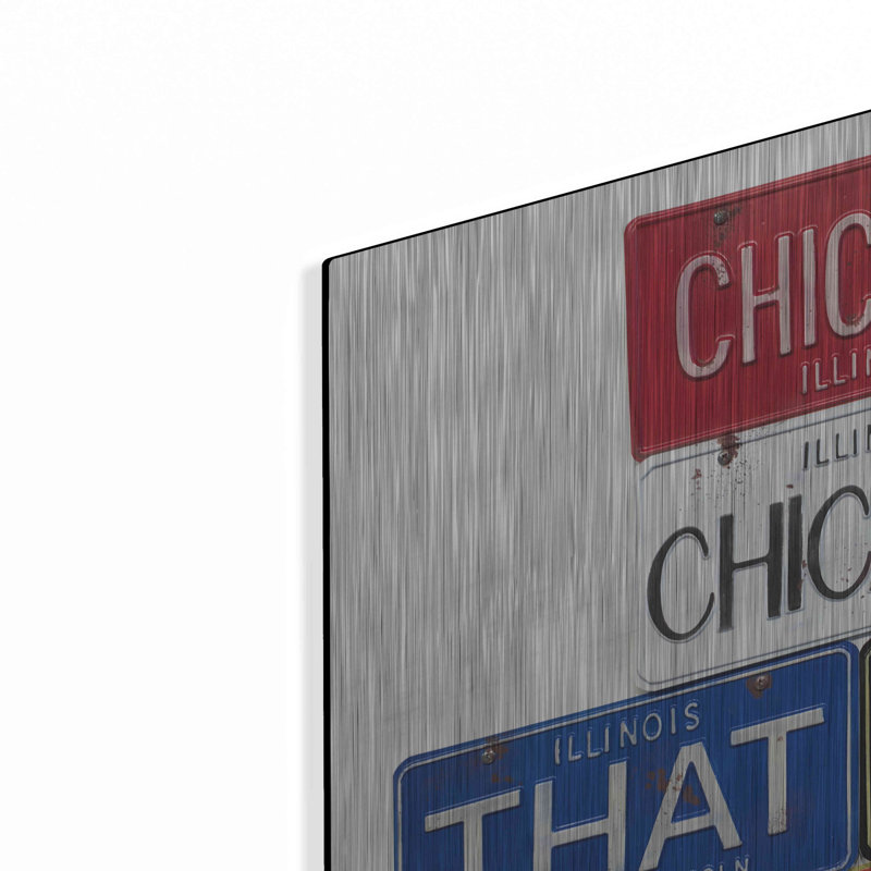 Luxe Metal Art 'Chicago' By Gregory Constantine, M " Chicago " by Gregory Constantine