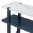Narrow Console Table with Marble Effect Top, Retro Entryway Table with Open Shelf-1205398482