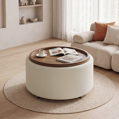 Verve 30'' Round Coffee Table With Storage