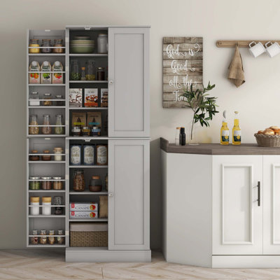 Pantry Cabinet with Shelves, Doors