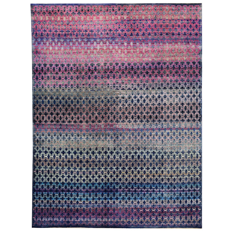 Tapis unique 7 pi 10 po x 10 pi 6 po Silk Treasures