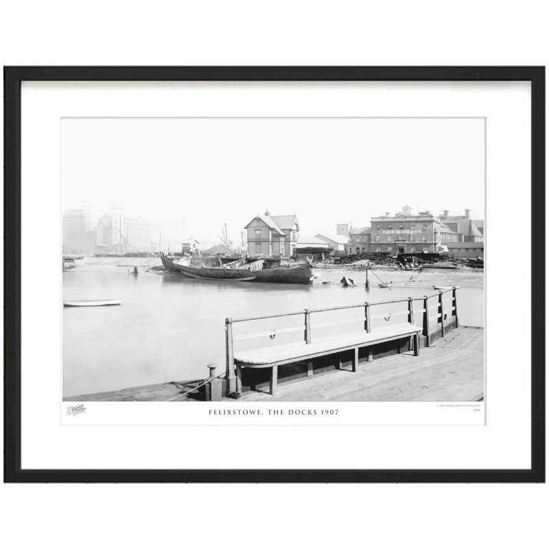 Felixstowe, The Docks 1907 by Francis Frith - Single Picture Frame Print, 60cm H x 80cm W  x 2.3cm D