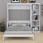 Murphy Bed with Desk and Shelves, Multi-Functional Wall Bed-291081920