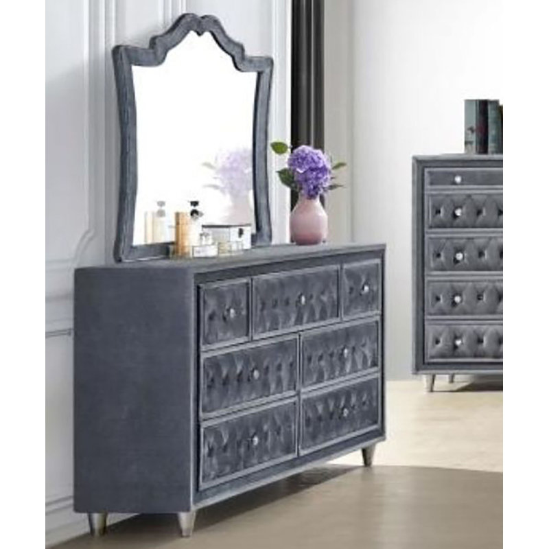 Commode 7 tiroirs avec miroir Jakolby