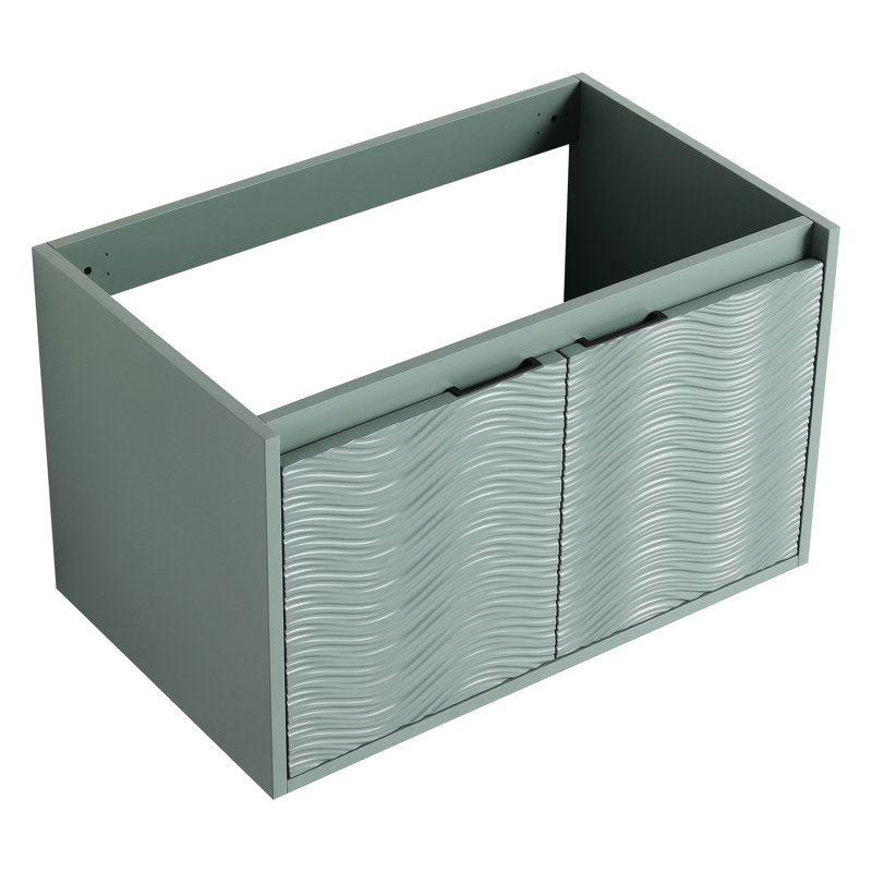 Meuble-lavabo de 30 po avec portes à fermeture douce silencieuse pour les espaces compacts et les petites salles de bain
