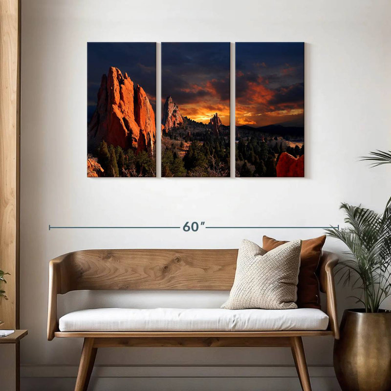 Alvord Garden Of Gods Dusk, H 28 po x l 45 po