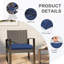 Outdoor 4'' Dining Chair Seat Cushion-1608959201-1608959204