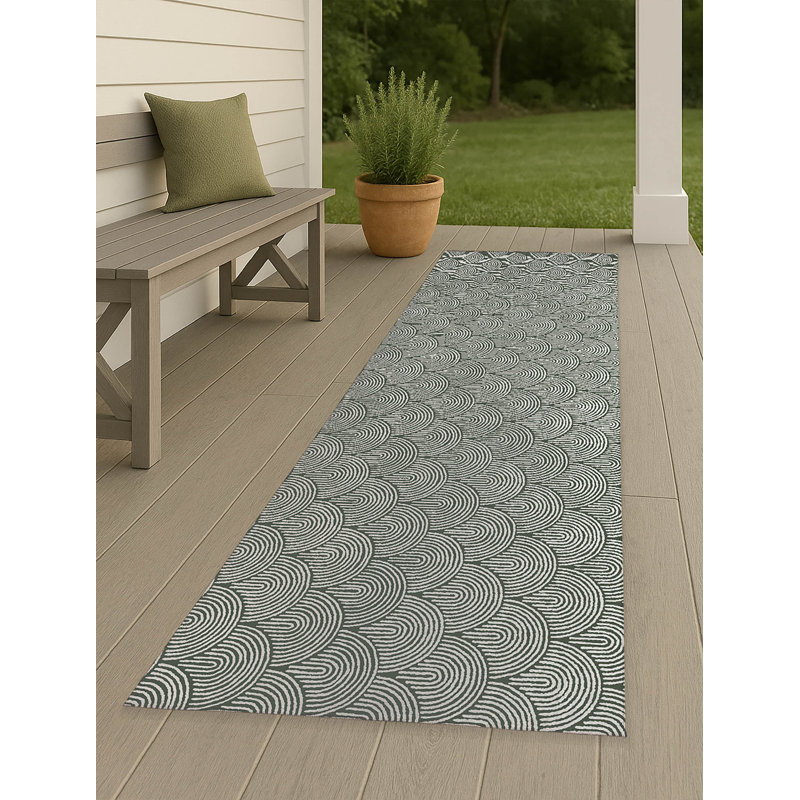 Tapis d'extérieur antidérapant Rolling Humps, Tapis de couloir 2 pi 6 po x 8 pi