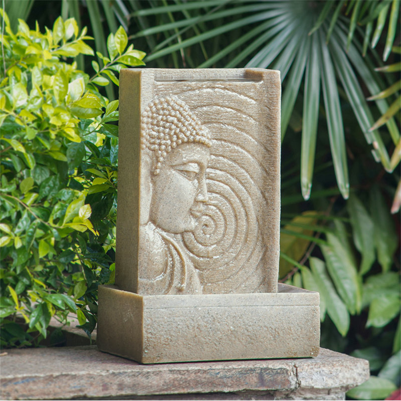 Fontaine bouddha d'intérieur 9 x 6,5 x 14 po