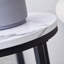 Table d'appoint moderne avec plateau en faux marbre