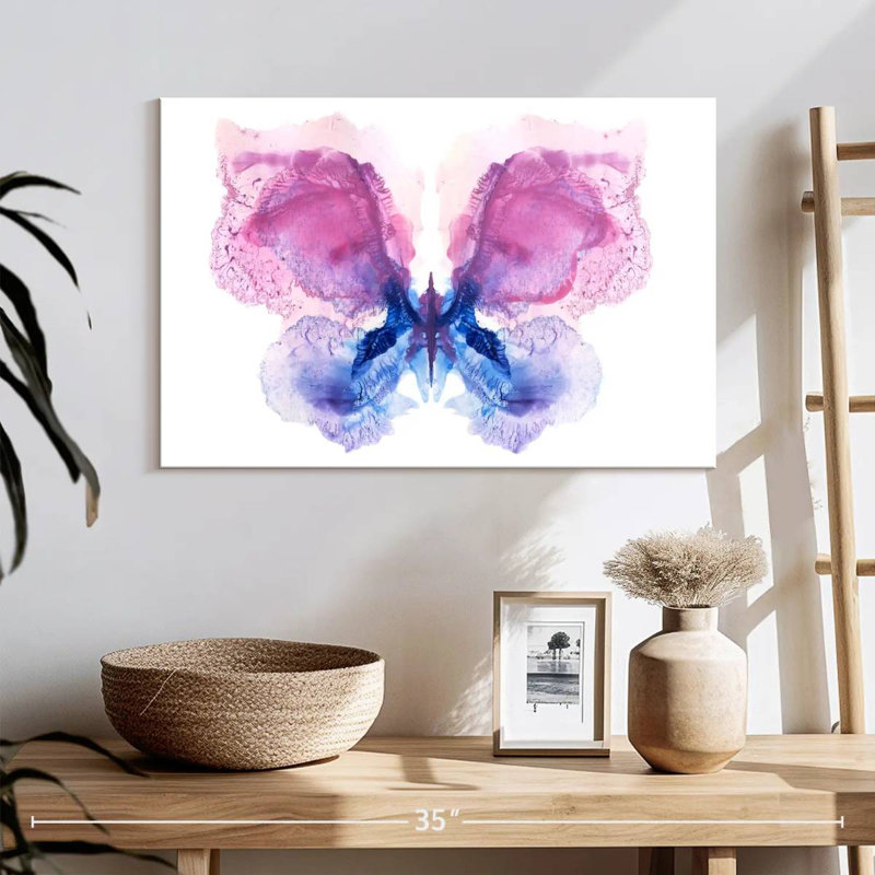 Papillon abstrait Brampt, H 16 po x l 24 po